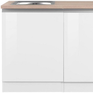 KOCHSTATION Spülenschrank KS-Ohio Breite 120 cm, mit Tür/Sockel für Geschirrspüler