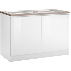 KOCHSTATION Spülenschrank KS-Ohio Breite 120 cm