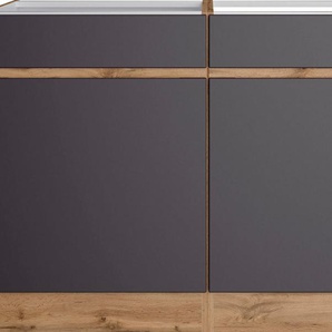 KOCHSTATION Spülenschrank KS-Riesa Breite 120 cm, MDF-Fronten