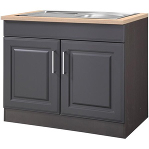 KOCHSTATION Spülenschrank KS-Stockholm hochwertige MDF-Fronten