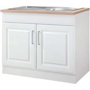 KOCHSTATION Spülenschrank KS-Stockholm hochwertige MDF-Fronten