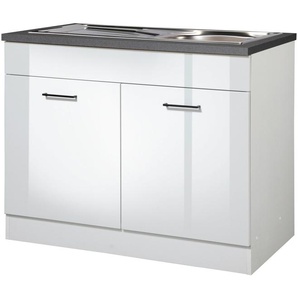 KOCHSTATION Spülenschrank KS-Trier Breite 100 cm, inklusive Einbauspüle