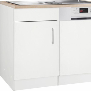 KOCHSTATION Spülenschrank KS-Utah Breite 110 cm, mit Tür/Sockel für Geschirrspüler