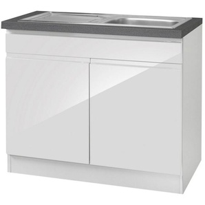 KOCHSTATION Spülenschrank KS-Virginia 100 cm breit, inklusive Einbauspüle