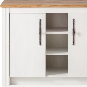 KOCHSTATION Spülenschrank KS-Westminster im romantischen Landhausstil, Breite 130 cm, exclusiv by
