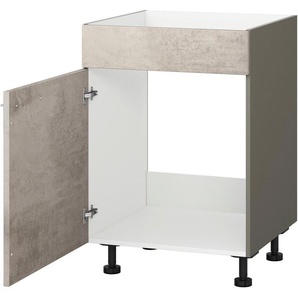 KOCHSTATION Spülenunterschrank KS-Trea SPBL60 Breite 60 cm, Höhe 75 cm