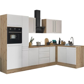 KOCHSTATION Winkelküche Florida, Stellbreite 300x165 cm, wahlweise mit E-Geräten, mit Softclose für Türen und Schubkästen