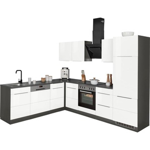 KOCHSTATION Winkelküche KS-Brindisi, Stellbreite 220/280 cm, wahlweise mit E-Geräten, mit MDF-Fronten