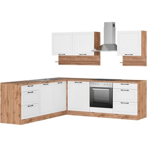 KOCHSTATION Winkelküche KS-Lana, Stellbreite 240/240 cm, wahlweise mit und ohne E-Geräte