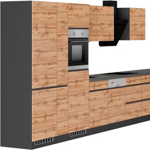 KOCHSTATION Winkelküche KS-Riesa, Stellbreite 490/153 cm, wahlweise mit Induktionskochfeld