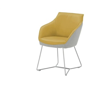 KOINOR Armlehnstuhl  Dining System 2 ¦ gelb ¦ Maße (cm): B: 60 H: 84 T: 67.0