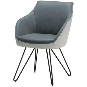 KOINOR Armlehnstuhl  Dining System 4 ¦ blau ¦ Maße (cm): B: 60 H: 84 T: 67.0