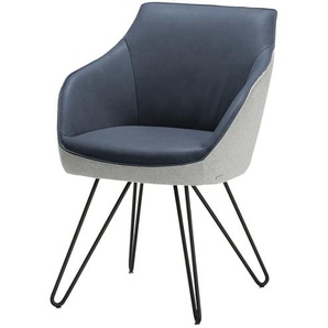 KOINOR Armlehnstuhl  Dining System 4 ¦ blau ¦ Maße (cm): B: 60 H: 84 T: 67.0