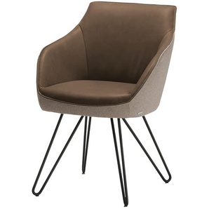 KOINOR Armlehnstuhl Dining System 4 ¦ braun ¦ Maße (cm): B: 60 H: 84 T: 67.0