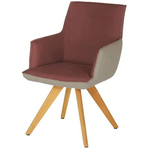 KOINOR Armlehnstuhl Leder Schwof - rot - Materialmix - 57 cm - 90 cm - cm 66,0 | Möbel Kraft