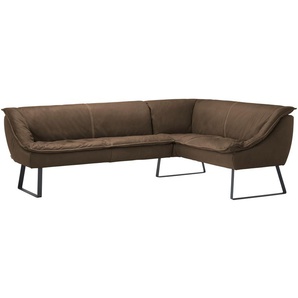 KOINOR Eckbank  Leder Alino ¦ braun ¦ Maße (cm): H: 86