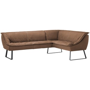 KOINOR Eckbank Leder Alino ¦ braun ¦ Maße (cm): B: 263 H: 89 T: 192.0