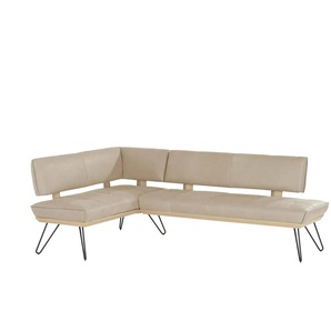 KOINOR Eckbank Leder Dining System 4 - beige - Materialmix - 88 cm | Möbel Kraft