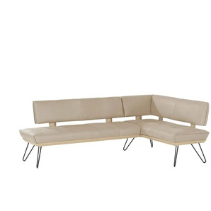 KOINOR Eckbank Leder Dining System 4 - beige - Materialmix - 88 cm | Möbel Kraft