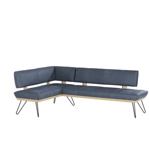 KOINOR Eckbank Leder Dining System 4 - blau - Materialmix - 88 cm | Möbel Kraft