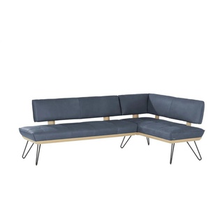 KOINOR Eckbank Leder Dining System 4 - blau - Materialmix - 88 cm | Möbel Kraft