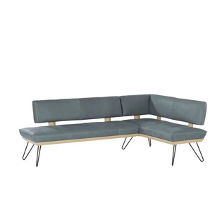 KOINOR Eckbank Leder Dining System 4 - blau - Materialmix - 88 cm | Möbel Kraft