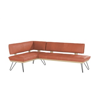 KOINOR Eckbank Leder Dining System 4 - braun - Materialmix - 88 cm | Möbel Kraft