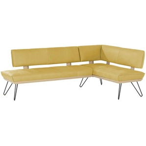 KOINOR Eckbank Leder Dining System 4 - gelb - Materialmix - 88 cm | Möbel Kraft