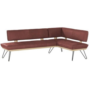 KOINOR Eckbank Leder Dining System 4 - rot - Materialmix - 88 cm | Möbel Kraft