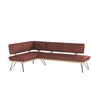 KOINOR Eckbank Leder Dining System 4 - rot - Materialmix - 88 cm | Möbel Kraft