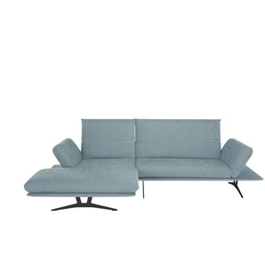 KOINOR Ecksofa aus Flachgewebe Francis ¦ blau ¦ Maße (cm): B: 284 H: 93 T: 159.0