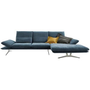 KOINOR Ecksofa aus Flachgewebe Francis ¦ blau ¦ Maße (cm): B: 314 H: 93 T: 159.0