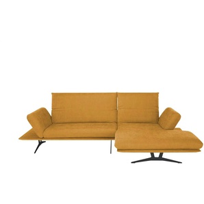 KOINOR Ecksofa aus Flachgewebe Francis  ¦ orange ¦ Maße (cm): B: 284 H: 93 T: 159.0