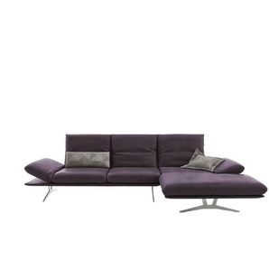KOINOR Ecksofa Echtleder Francis ¦ lila/violett ¦ Maße (cm): B: 314 H: 93 T: 159.0