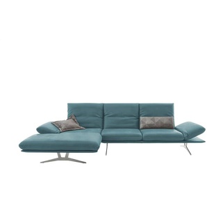KOINOR Ecksofa Echtleder Francis - türkis/petrol - Materialmix - 314 cm - 93 cm - cm 159,0 | Möbel Kraft