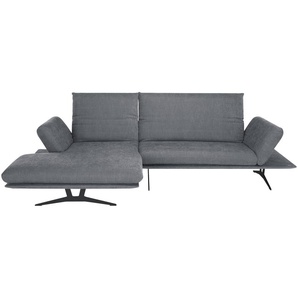KOINOR Ecksofa aus Flachgewebe Francis ¦ grau ¦ Maße (cm): B: 284 H: 93 T: 159.0