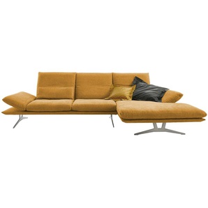 KOINOR Ecksofa aus Flachgewebe Francis ¦ orange ¦ Maße (cm): B: 314 H: 93 T: 159.0