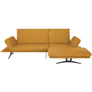 KOINOR Ecksofa  aus Flachgewebe Francis  ¦ orange ¦ Maße (cm): B: 284 H: 93 T: 159.0