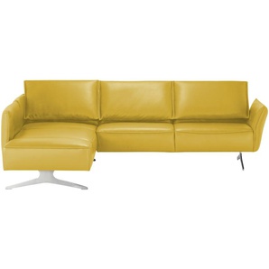 KOINOR Ecksofa Leder  Vineto ¦ gelb ¦ Maße (cm): B: 272 H: 83 T: 207.0