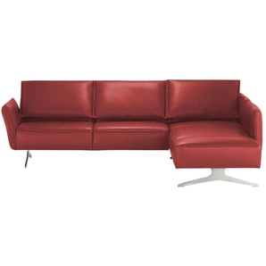 KOINOR Ecksofa Leder Vineto - rot - Materialmix - 272 cm - 83 cm - cm 207,0 | Möbel Kraft