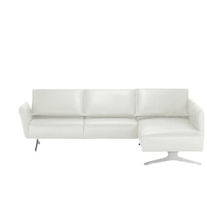 KOINOR Ecksofa Leder Vineto ¦ weiß ¦ Maße (cm): B: 272 H: 83 T: 207.0