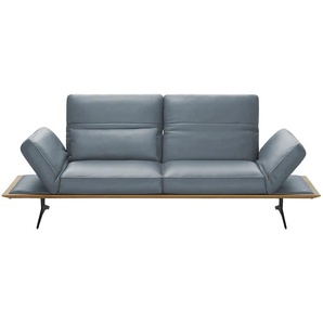 KOINOR Einzelsofa aus Echtleder Fendo ¦ blau ¦ Maße (cm): B: 236 H: 73 T: 123.0