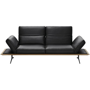 KOINOR Einzelsofa aus Echtleder Fendo ¦ schwarz ¦ Maße (cm): B: 236 H: 73 T: 123.0