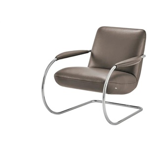 KOINOR Freischwingersessel aus Echtleder Jingle ¦ braun ¦ Maße (cm): B: 80 H: 83 T: 95.0