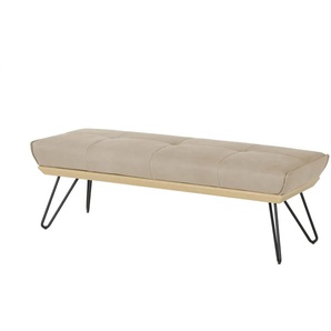 KOINOR Hockerbank Leder Dining System 4 - beige - Materialmix - 190 cm - 49 cm - cm 54,0 | Möbel Kraft