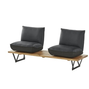 KOINOR Kufenbank  Schwof ¦ schwarz ¦ Maße (cm): B: 190 H: 88 T: 70.0