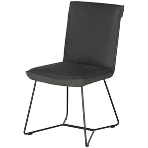 KOINOR Kufenstuhl Leder  Schwof ¦ grau ¦ Maße (cm): B: 48 H: 90 T: 64.0