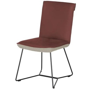 KOINOR Kufenstuhl Leder Schwof - rot - Materialmix - 48 cm - 90 cm - cm 64,0 | Möbel Kraft