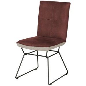 KOINOR Kufenstuhl mit Leder  Bexx - rot - Materialmix - 48 cm - 92 cm - 64 cm | Möbel Kraft
