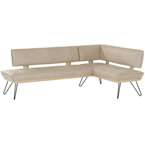 KOINOR Eckbank  Leder Dining System 4 ¦ beige ¦ Maße (cm): H: 88